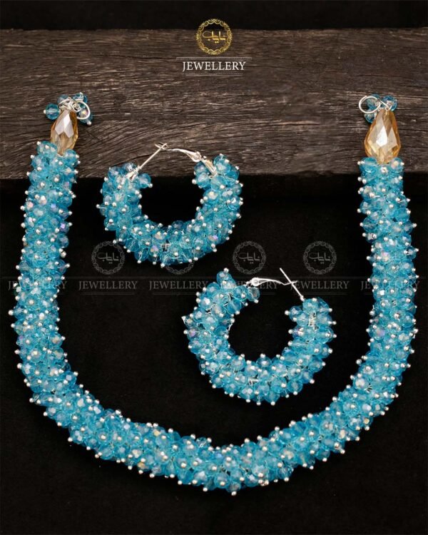 Decent gajra necklace with earrings for girls and woman charming locket set Ratings 69